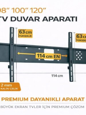 98'' 100'' 120'' İnç TV Duvar Askı Aparatı
