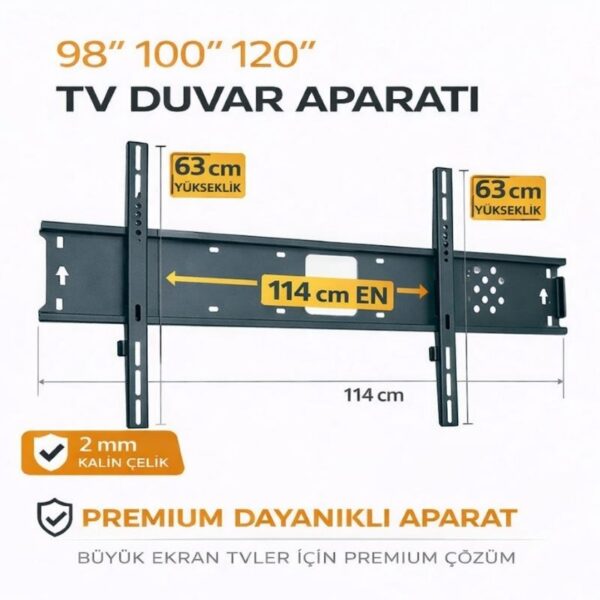 98'' 100'' 120'' İnç TV Duvar Askı Aparatı