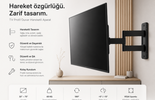 İstanbul Hareketli TV Aparatı Montajı